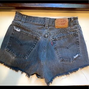 Vintage Washed Black Levi’s Shorts